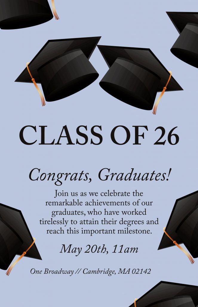 graduation poster